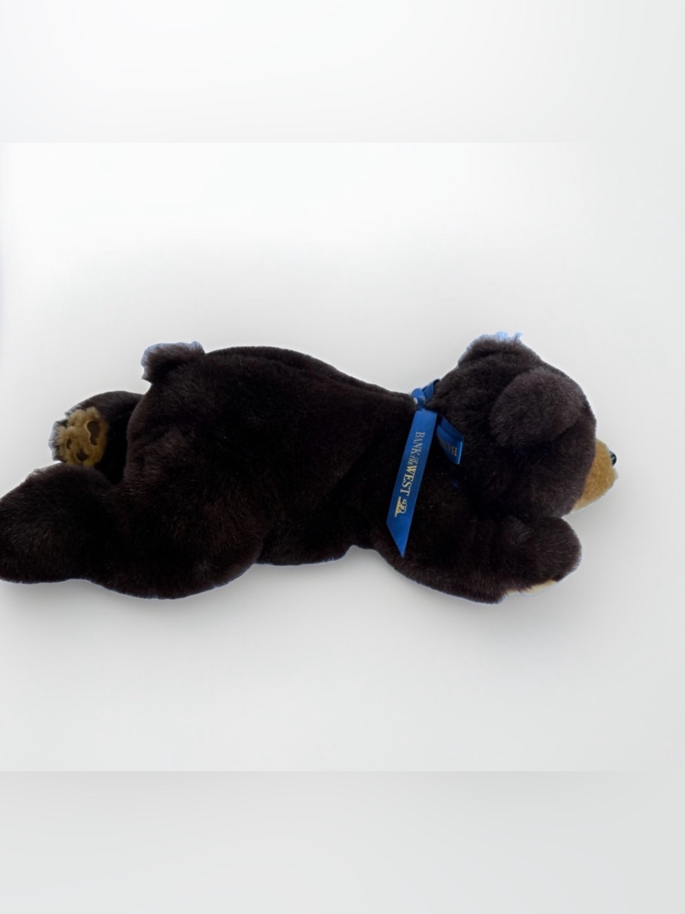 Bank of the West Plush Brown Bear Teddy Stuffed Animal Toy Promotional Marketing